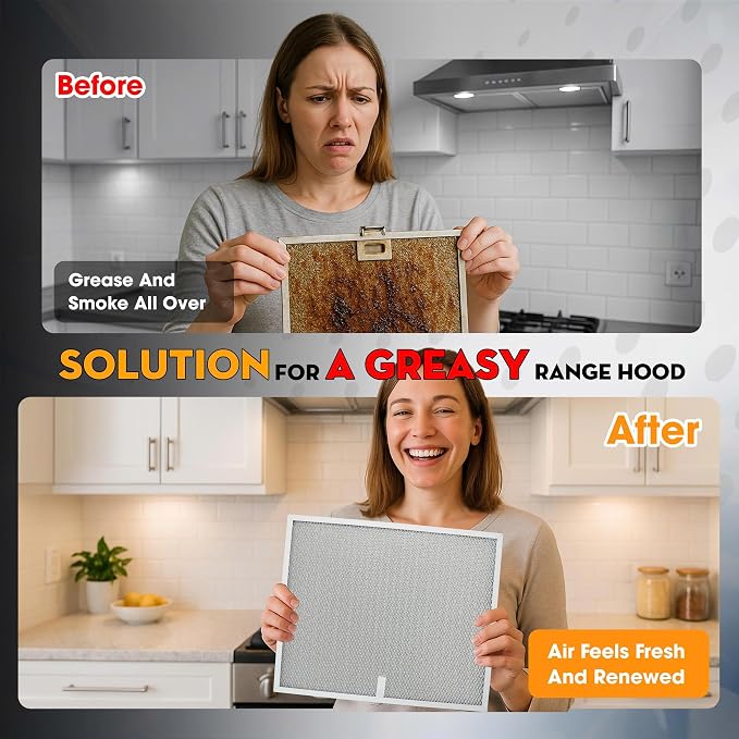 Upgraded 2 Pack BPS1FA30 Grease Filters 12"x14" Compatible - Image 4