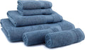 EastNBlue Lara Premium Bath Towel Set 6 Piece - Soft & Highly Absorbent Bathroom Towel Set, 100% Luxury Turkish Cotton, Flannel Bath Towels, 1 Bath Towel, 1 Hand Towel, 4 Washcloths - Navy Blue