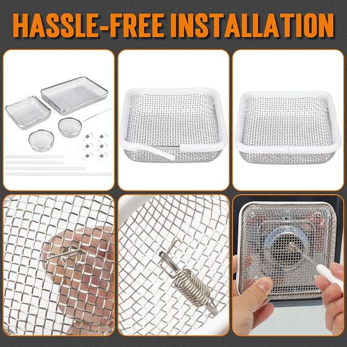TONDA RV Furnace Vent Screen, Bug Screens Heater Vent Cover - Image 7