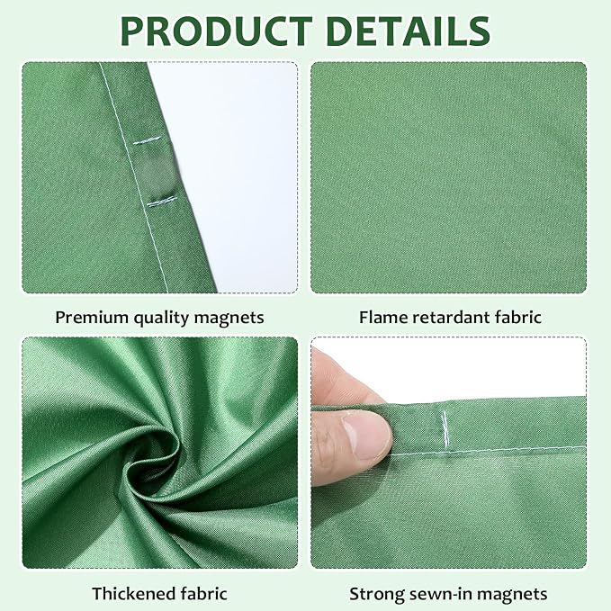 QOUBAI 8PCS Fluorescent Light Covers, 4 x 2 Feet Magnetic Light Cover - Image 3