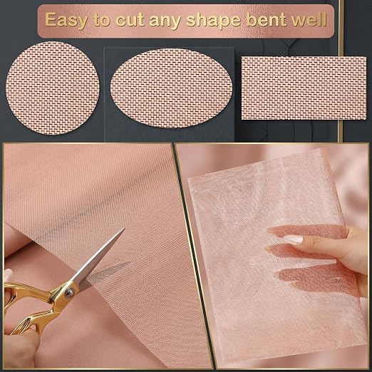 Therwen 36 Inch x 35 ft Copper Mesh Screen 99.9% Pure Copper 40 Mesh Roll Wire - Image 4