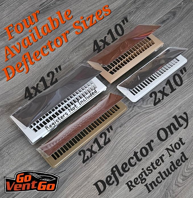 4 Pack GoVentGo Vent Deflector for Floor Registers - Image 4