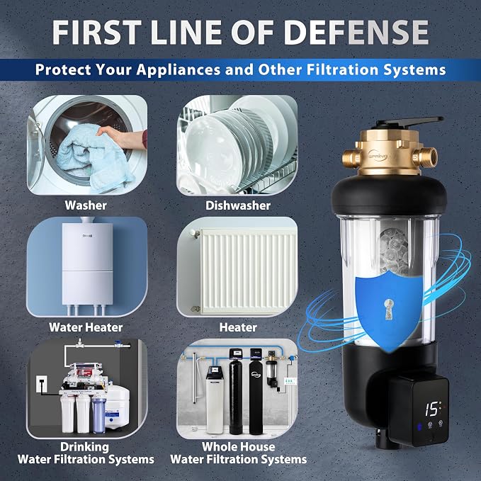 iSpring WSP50SL-ARJ-BP, NSF Certified, Whole House Spin Down Sediment Water - Image 7