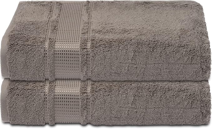 Melissa Linen, 2 Piece Hand Towel Set, 100% Turkish Cotton Face Hand Towels for Bathroom, 20 in x 35 in, Absorbent, Quick Dry, Durable and Soft, Spa and Hotel Quality, Mocha Brown