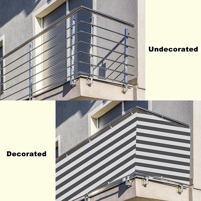 Privacy Screen 9.8' x 65.6' UV Protection Weather-Resistant Privacy Screen - Image 8