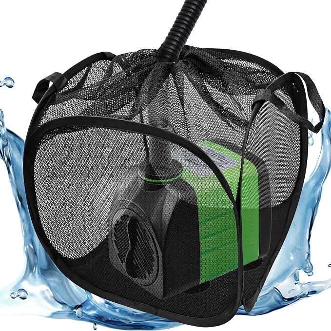 1Pcs Pop Up Pond Filter Bag 10inch Stainless Steel Wire Water Pump Barrier Box by Voccos