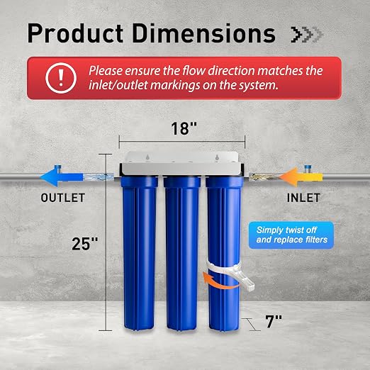 iSpring Whole House Water Filter System, Highly Reduces up to 99% Chlorine - Image 3