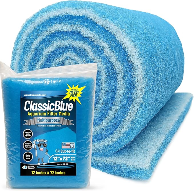 Aquatic Experts Classic Bonded Aquarium Filter Pad -12 Inches by 72 Inches by by AquaticExperts