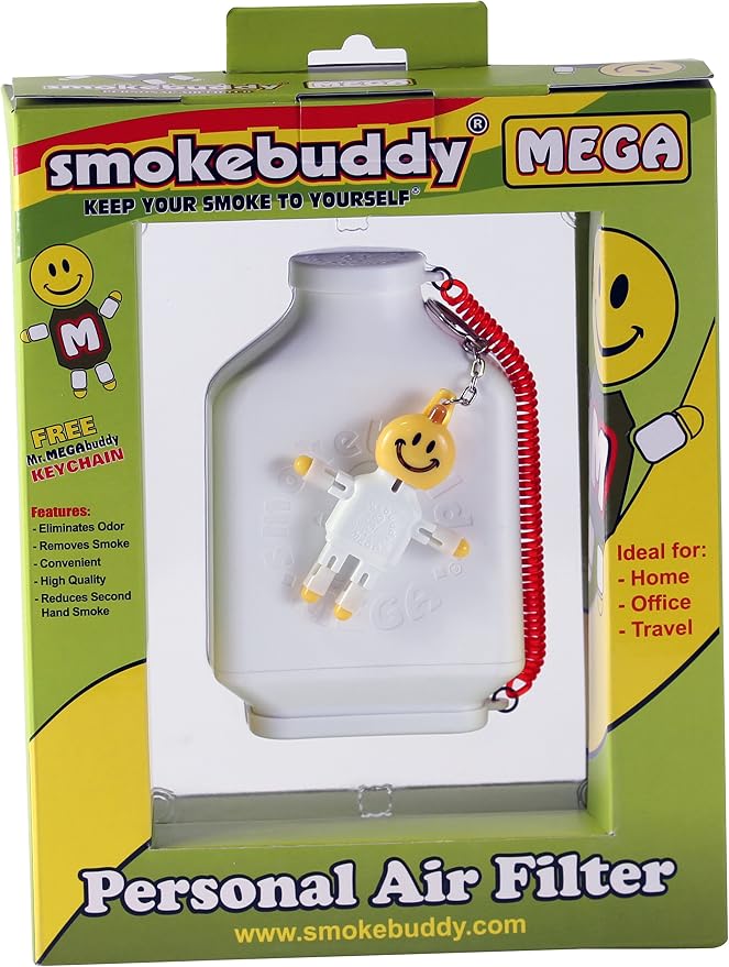 Smoke Buddy Mega Personal Air Purifier Cleaner Filter Removes Odor by Smokebuddy