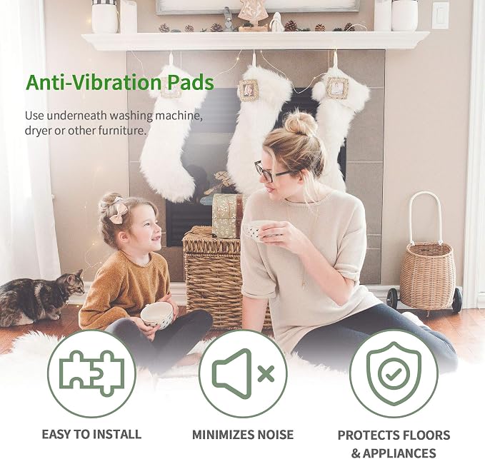 Anti Vibration Pads for Washing Machine- Washer Dryer Noise Reduction& Shock - Image 6