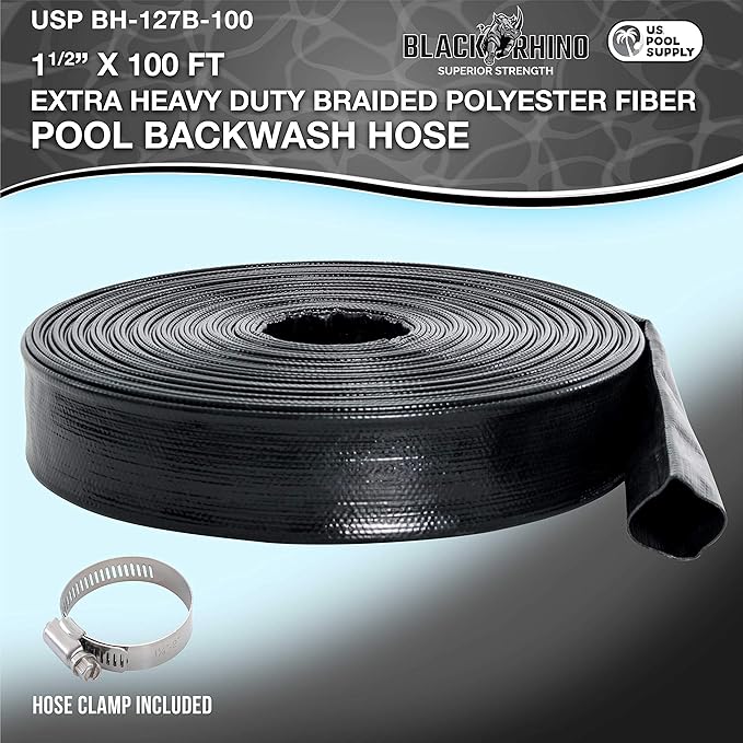 U.S. Pool Supply Pool Backwash Hose 1 1/2 Inch Diameter x 100 Feet - Image 2
