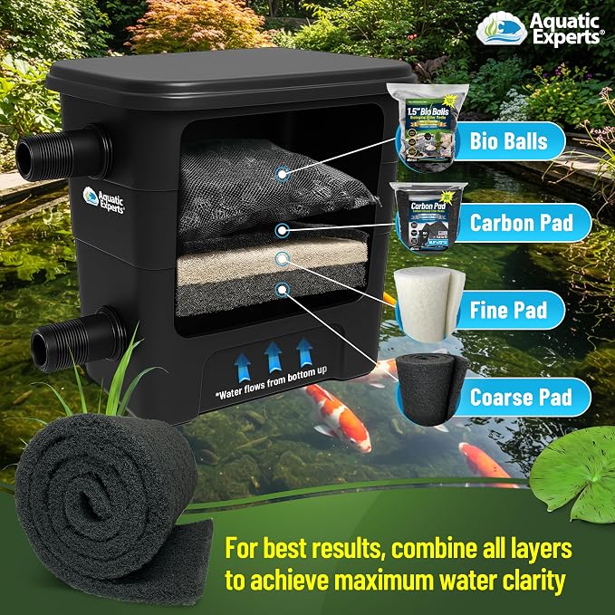 Aquatic Experts Classic Koi Pond Filter Pad COARSE – Bulk Roll Pond Filter Media - Image 7