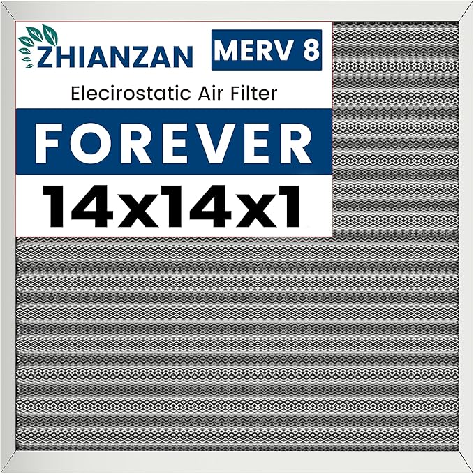 14x14x1 HVAC Furnace Air Filter, Lasts a Lifetime, the Last HVAC Filter You by ZHIANZAN