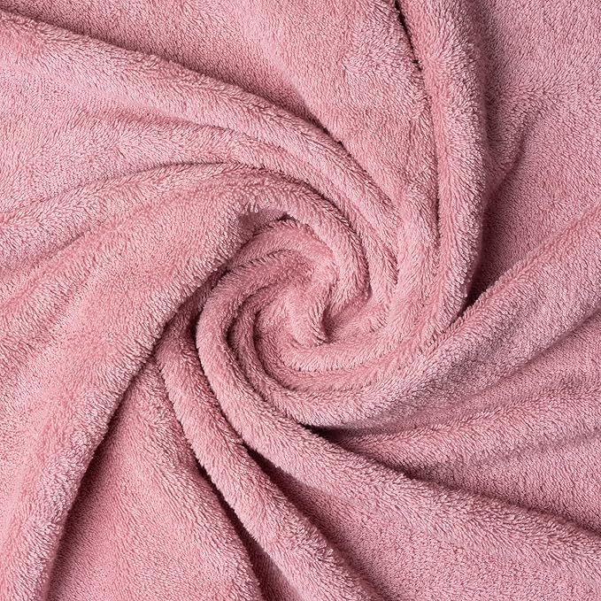 Melissa Linen, 2 Piece Hand Towel Set, 100% Turkish Cotton Face Hand Towels for Bathroom, 20 in x 35 in, Absorbent, Quick Dry, Durable and Soft, Spa and Hotel Quality, Light Pink