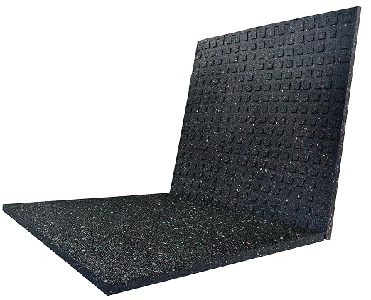 Goodhoily 2 Pack Heavy Duty Anti Vibration Pad 24" x 24"x0.6 Inch Rubber by Goodhoily