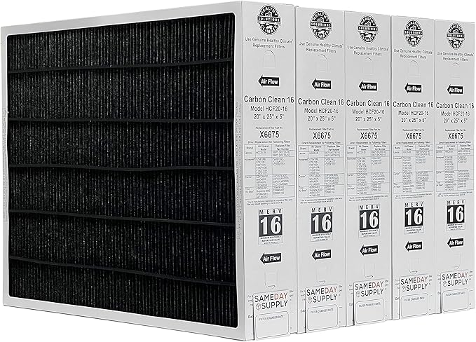 Lennox Healthy Climate X6675 20x25x5 Healthy Climate Carbon-Clean MERV 16 by Unknown