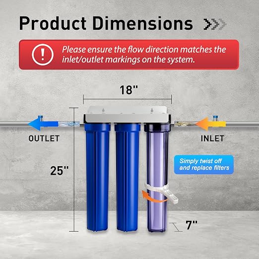 iSpring Whole House Water Filter System, Highly Reduces up to 99% Chlorine - Image 3