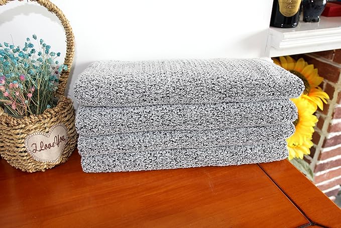 Everplush Diamond Jacquard Bath Sheet 2 Pack in Grey
