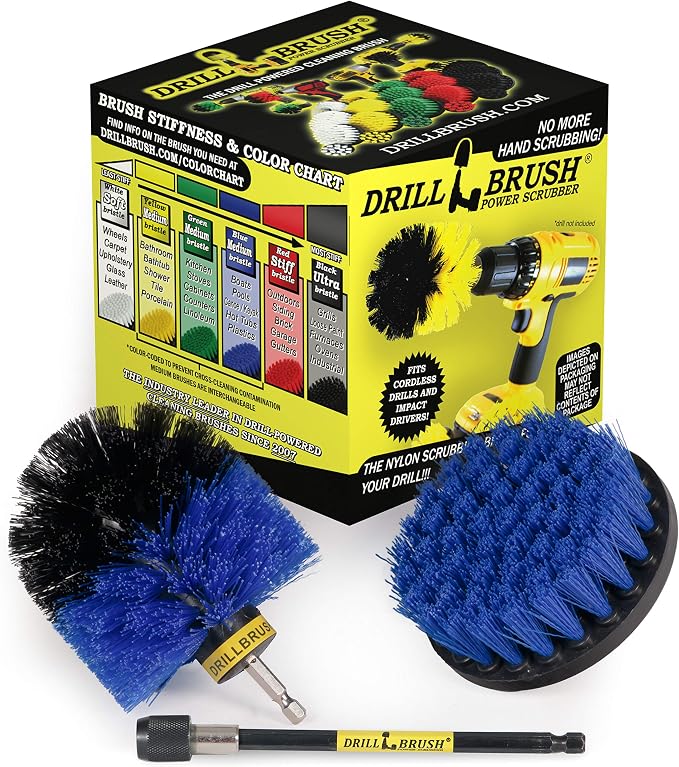 Marine - Kayak - Raft - Canoe - Inflatable - Boat Accessories - Hull Cleaner - by Drillbrush