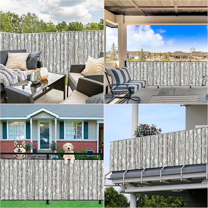 Privacy Screen Protector 9.8' x 19.7' Durable and UV Resistant Garden Fence - Image 7