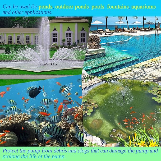 10 inch Large Pond Pump Filter Upgraded 2.0, Extended Anti-Clogging Outdoor - Image 6