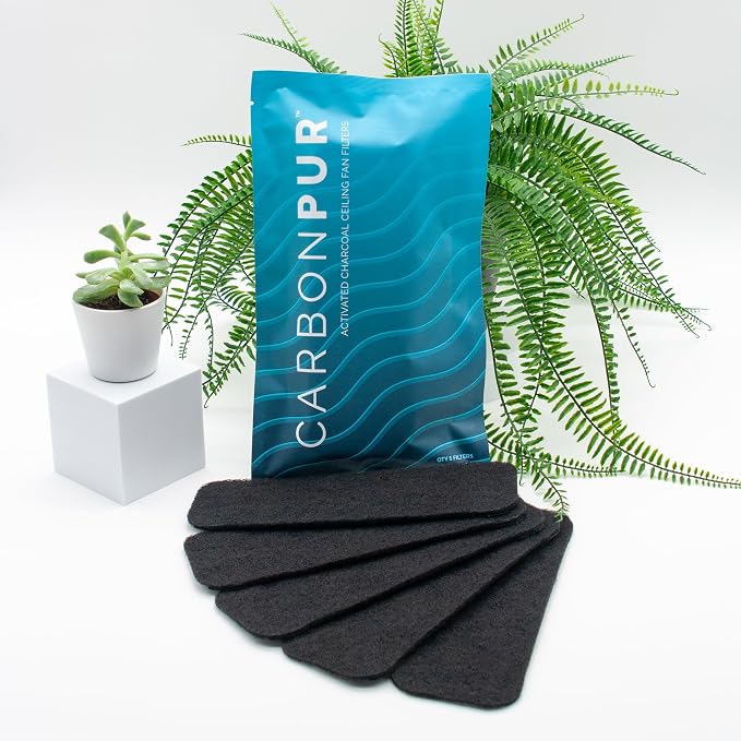 Activated Charcoal Ceiling Fan Filters 5-Pack - Image 4
