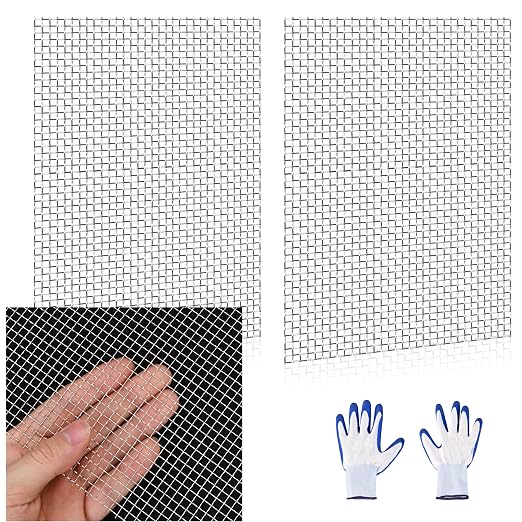 2 Pcs 13x9 5 Mesh 304 Stainless Steel Wire Mesh Sheet, Rustproof Metal Mesh by Unknown