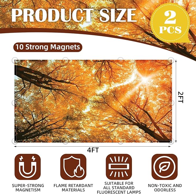 ANGSYLTH 2 Pcs Fluorescent Light Covers - Image 2