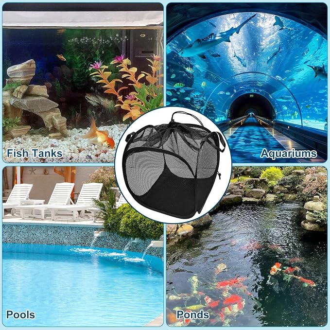 1Pcs Pop Up Pond Filter Bag 7inch Stainless Steel Wire Water Pump Barrier Box - Image 8