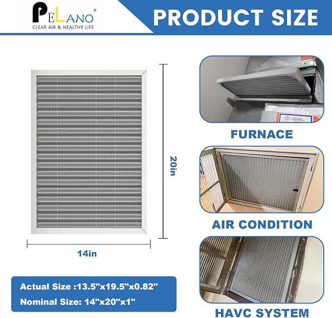 14x20x1 Reusable Air Filter, Electrostatic HVAC Air Filter, Lasts a Lifetime - Image 5