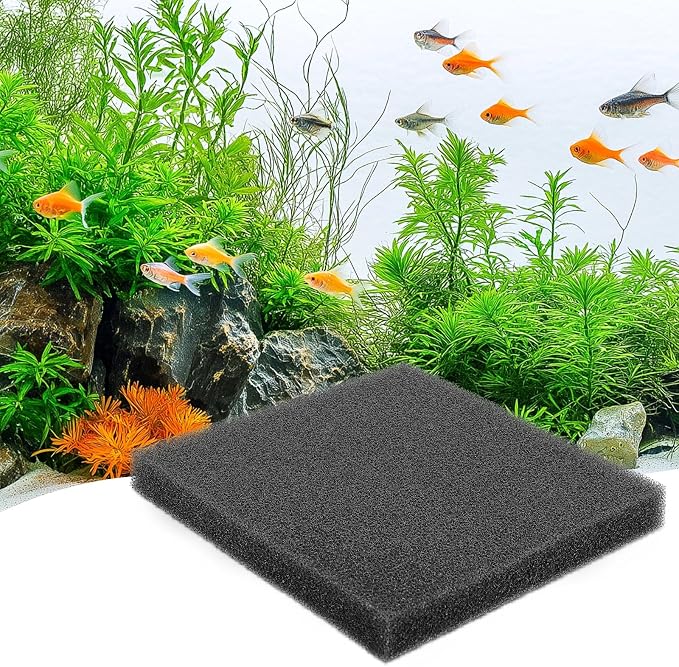 hygger Aquarium Sponge Filter Pad, Filter Media Foam Sponges, Cut-to-Size Open by hygger