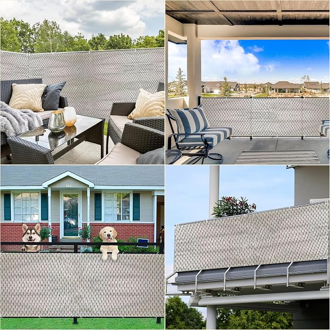 Privacy Fence Screen 8.2' x 65.6' Heavy Duty 165 GSM HDPE Privacy Fence Panels - Image 7