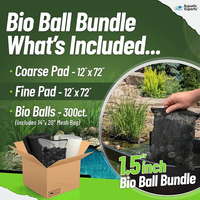 Aquatic Experts Bio Balls Filter Media Bulk, 1.5 Inch Large Bio Balls - Image 2