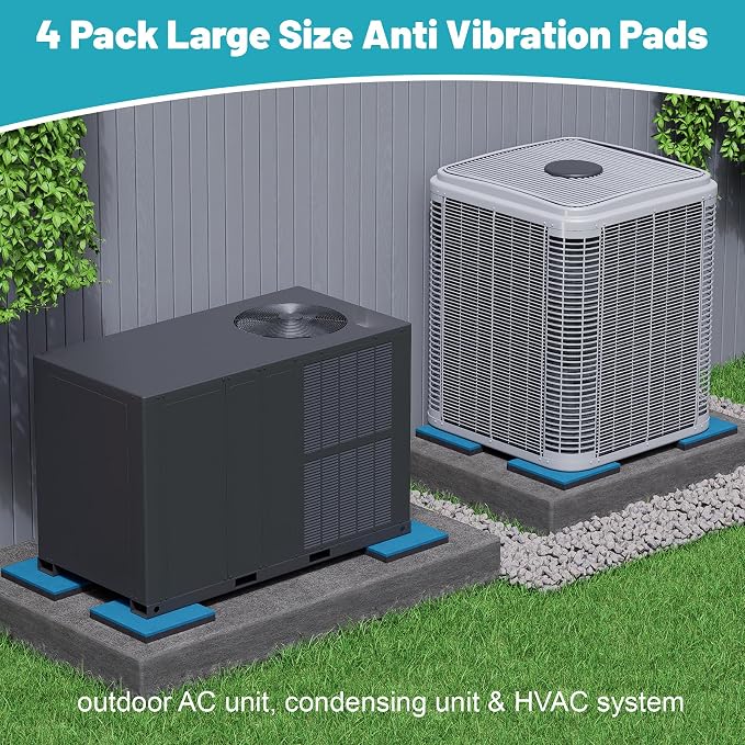 4 Pack Anti Vibration Pads, Heavy Duty Rubber Pads, Air Compressor, Washing - Image 8