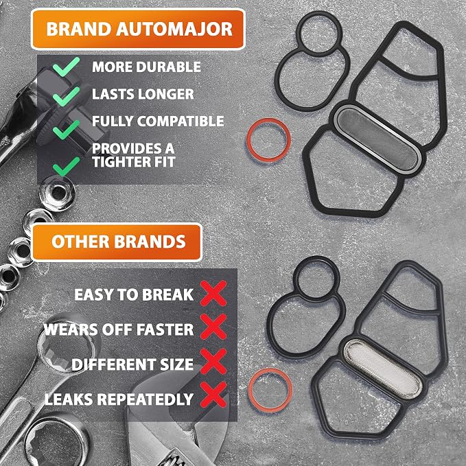 Head Cylinder Solenoid Spool VTEC Valve Gasket Set Replacement - Image 5