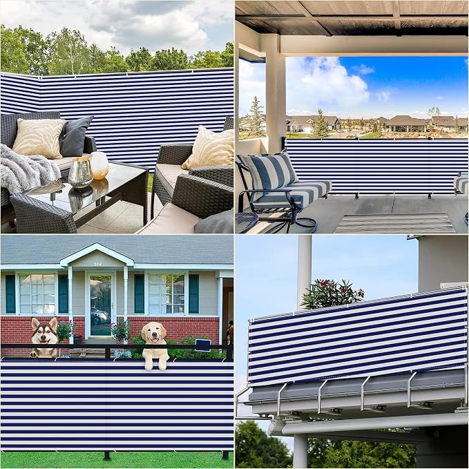 Privacy Screen 2' x 6.6' UV Protection Weather-Resistant Privacy Fence Panels - Image 7