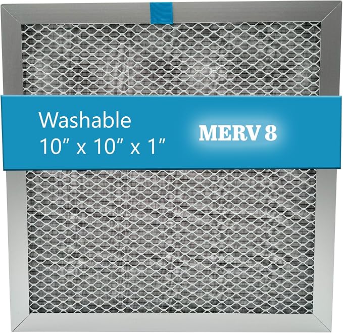 Washable Electrostatic Furnace Air Filter, MERV 8, Aluminum Reusable Filter by wioAIR