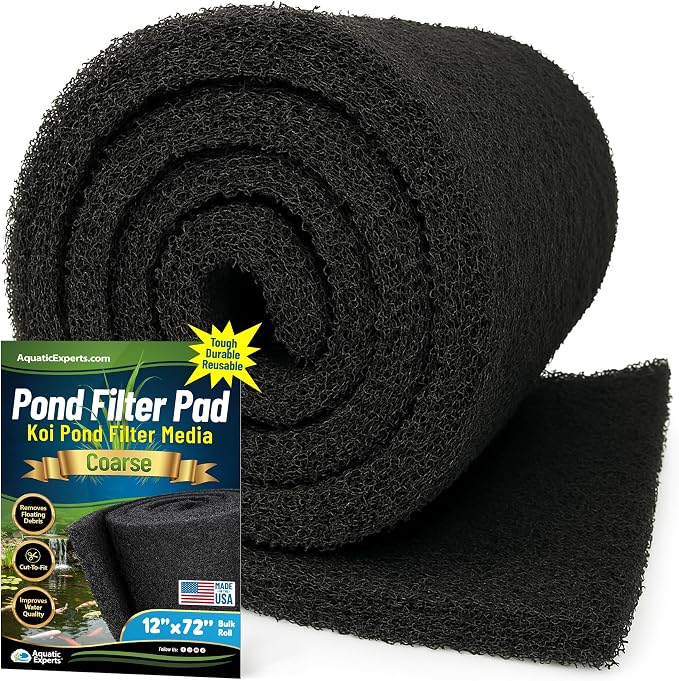 Aquatic Experts Classic Koi Pond Filter Pad COARSE – Bulk Roll Pond Filter Media by AquaticExperts