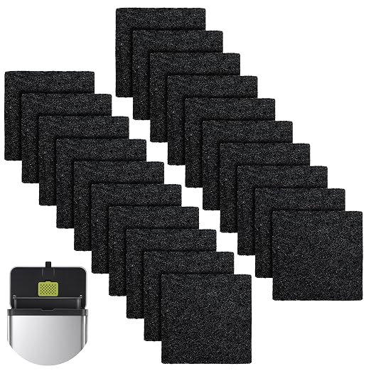 20 Packs 3.15x3.15x0.32 Inch Odor Absorbing Filter Refills by XBWW
