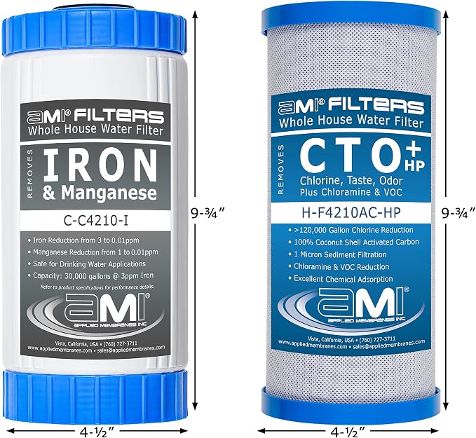 APPLIED MEMBRANES INC. Whole House Water Filter Replacement Filter Cartridge Set - Image 3