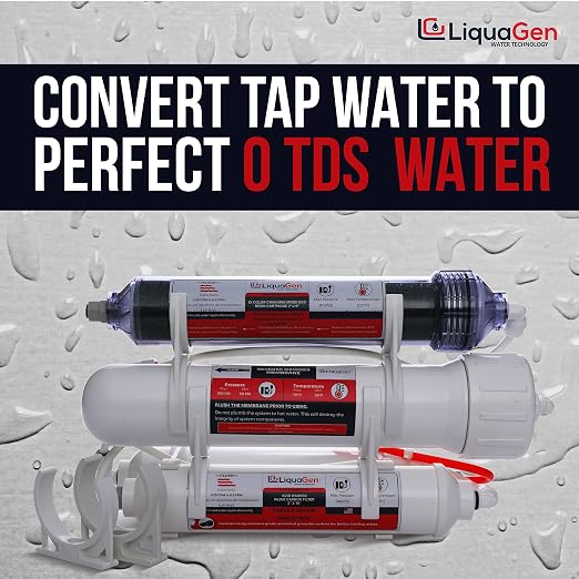 LiquaGen 4 Stage Reverse Osmosis and Deionization Portable Space Saver Water - Image 4