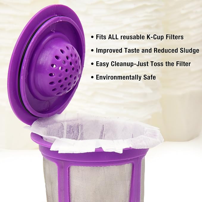 Delibru K Cup Disposable Paper Filters 100 Pack Fits - Image 5