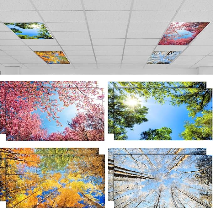 Patelai 8 Pack Fluorescent Light Covers by Patelai