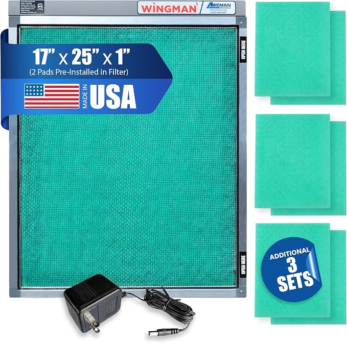 17x25x1 Polarized Media Electronic Air Filter by WINGMAN1