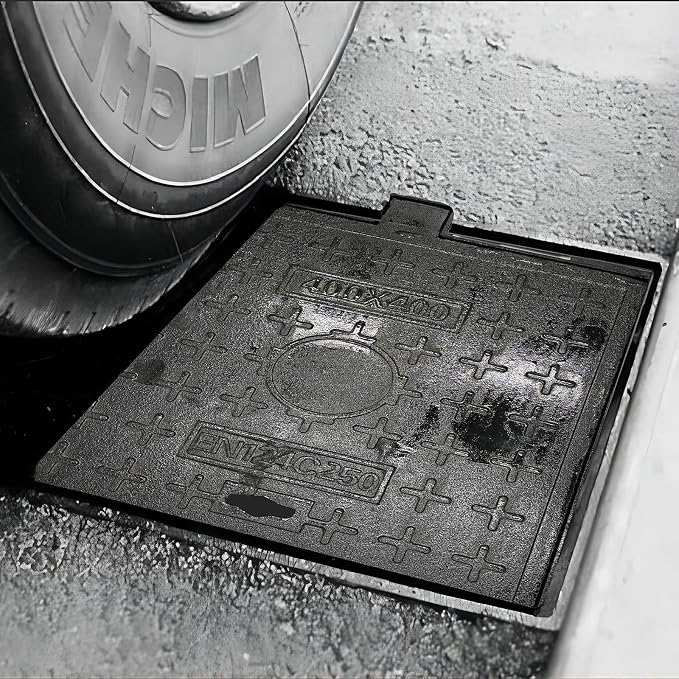 24x24 In Cast Iron Manhole Cover and Frame - Image 5