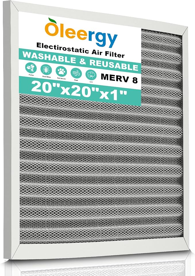20x20x1 HVAC Furnace Air Filter, Lasts a Lifetime, Washable Reusable by Unknown