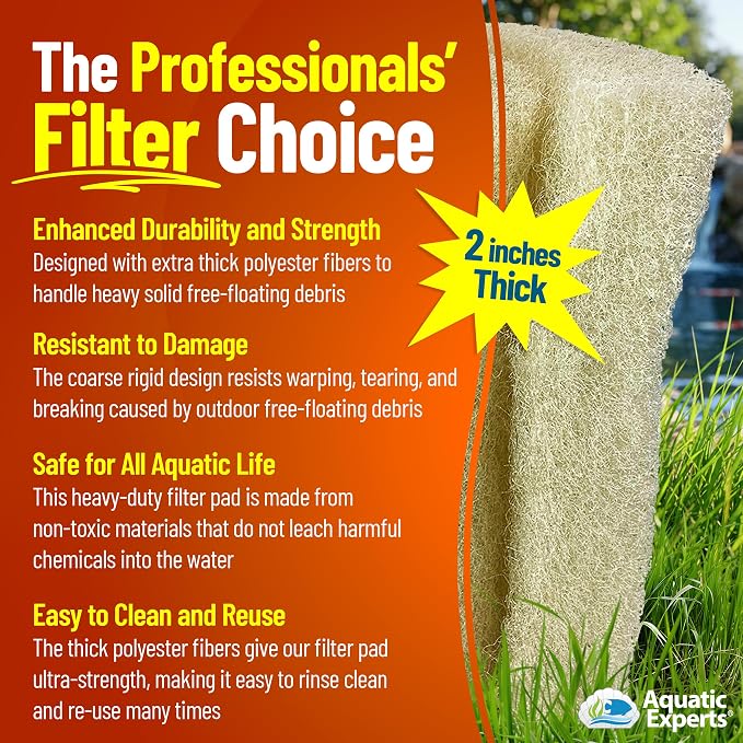 Aquatic Experts Cream COARSE Pond Filter Pad - Image 4