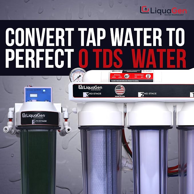 LiquaGen- Super Flow Reverse Osmosis & Deionization Water Filtration System | - Image 4