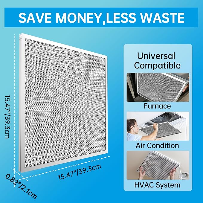 UBeesize 16x16x1 Air Filter – MERV 8, Reusable & Washable, Permanent - Image 3