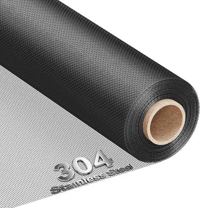 MAGZO 304 Stainless Steel Mesh Screen Roll 47in x 10ft by MAGZO